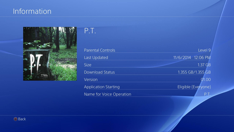 Illustration for article titled No, Konami Isn't Disabling Your Copy Of P.T.